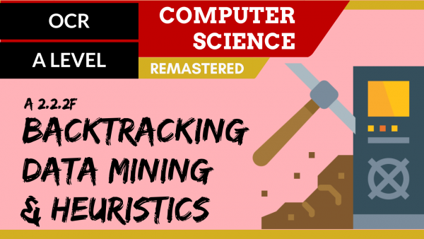 144. OCR A Level (H446) SLR24 – 2.2 Backtracking, data mining & heuristics