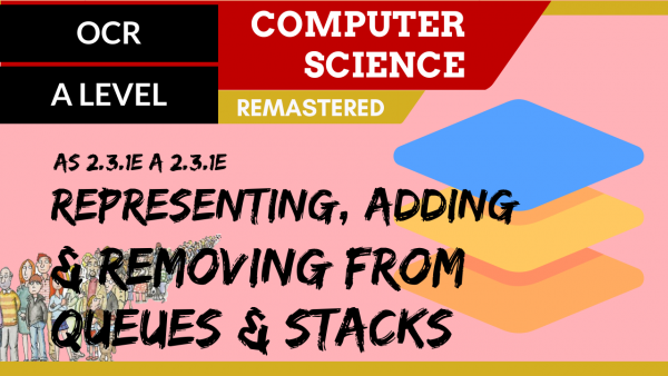 153. OCR A Level (H046-H446) SLR25 – 2.3 Representing, adding & removing from queues & stacks