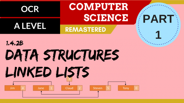 87. OCR A Level (H446) SLR14 – 1.4 Data structures part 1 – Linked lists