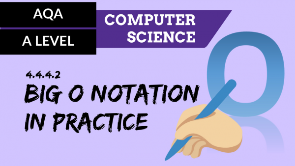 AQA A’Level SLR08 Big O notation in practice