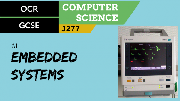 OCR GCSE (J277) SLR 1.1 Embedded systems