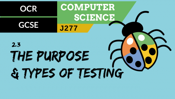 OCR GCSE (J277) SLR 2.3 The purpose and types of testing