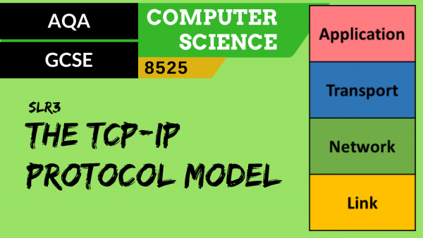 GCSE AQA SLR3 The 4 layer TCP-IP protocol model