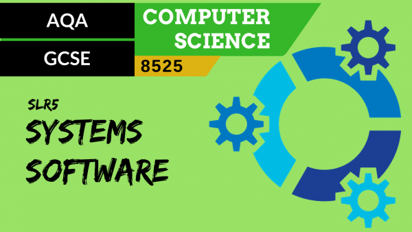 24. AQA GCSE (8525) SLR5 – 3.4 Systems software