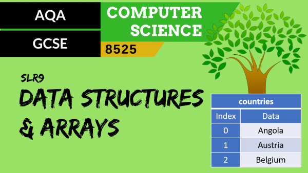 GCSE AQA SLR9 Data structures and arrays