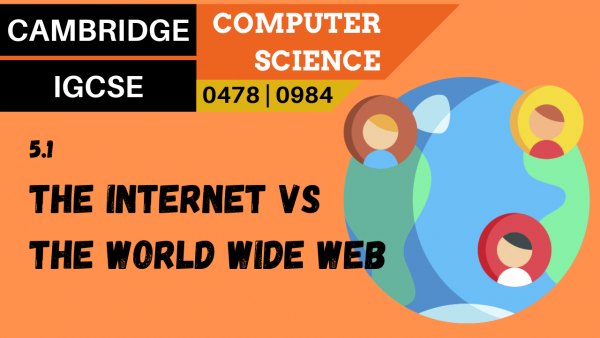 CAMBRIDGE IGCSE Topic 5.1 Difference between the internet and the World Wide Web